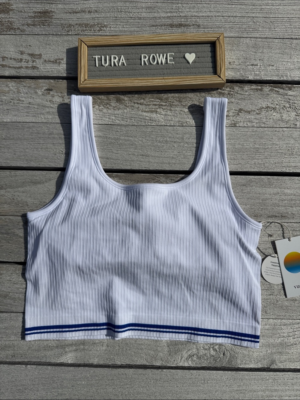 Vuori Seamless Euphoric Tank White Women's XL NWT